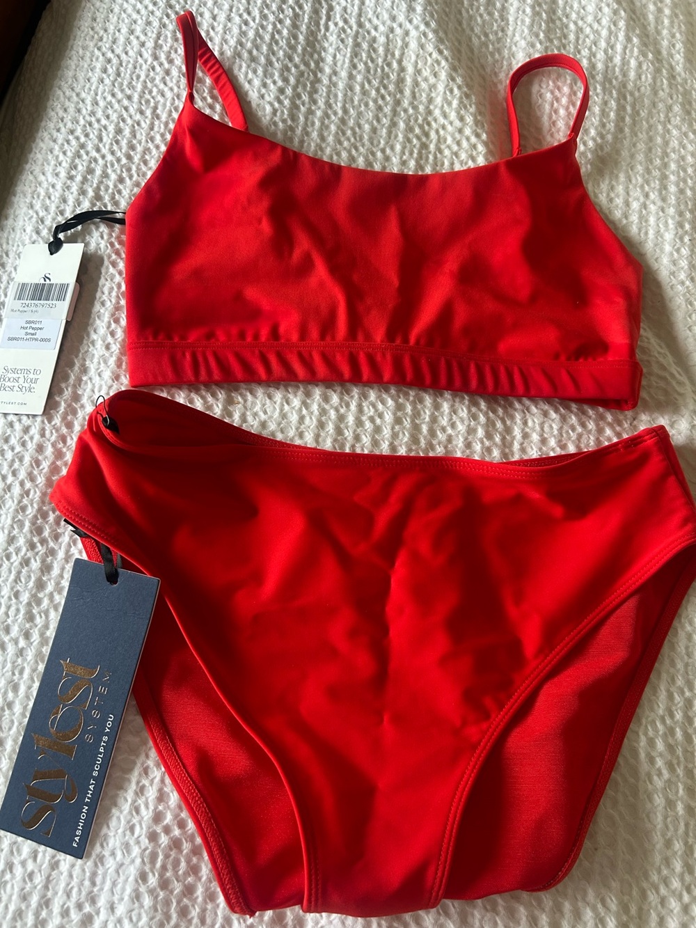 Stylest DREAMSCULPT Red Two-Piece Bikini Set Small